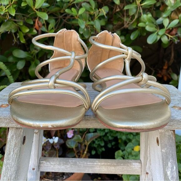 A New Day by Target Gold Shimmer Shiny Rope Sandal Size 8.5 Women. EUC! - Picture 4 of 7